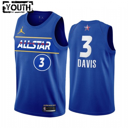Kinder NBA Los Angeles Lakers Trikot Anthony Davis 3 2021 All-Star Jordan Brand Blau Swingman